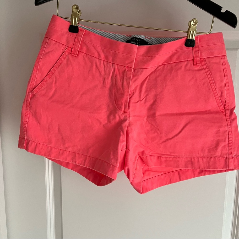 J. Crew Chino Shorts Hot Pink Size 2